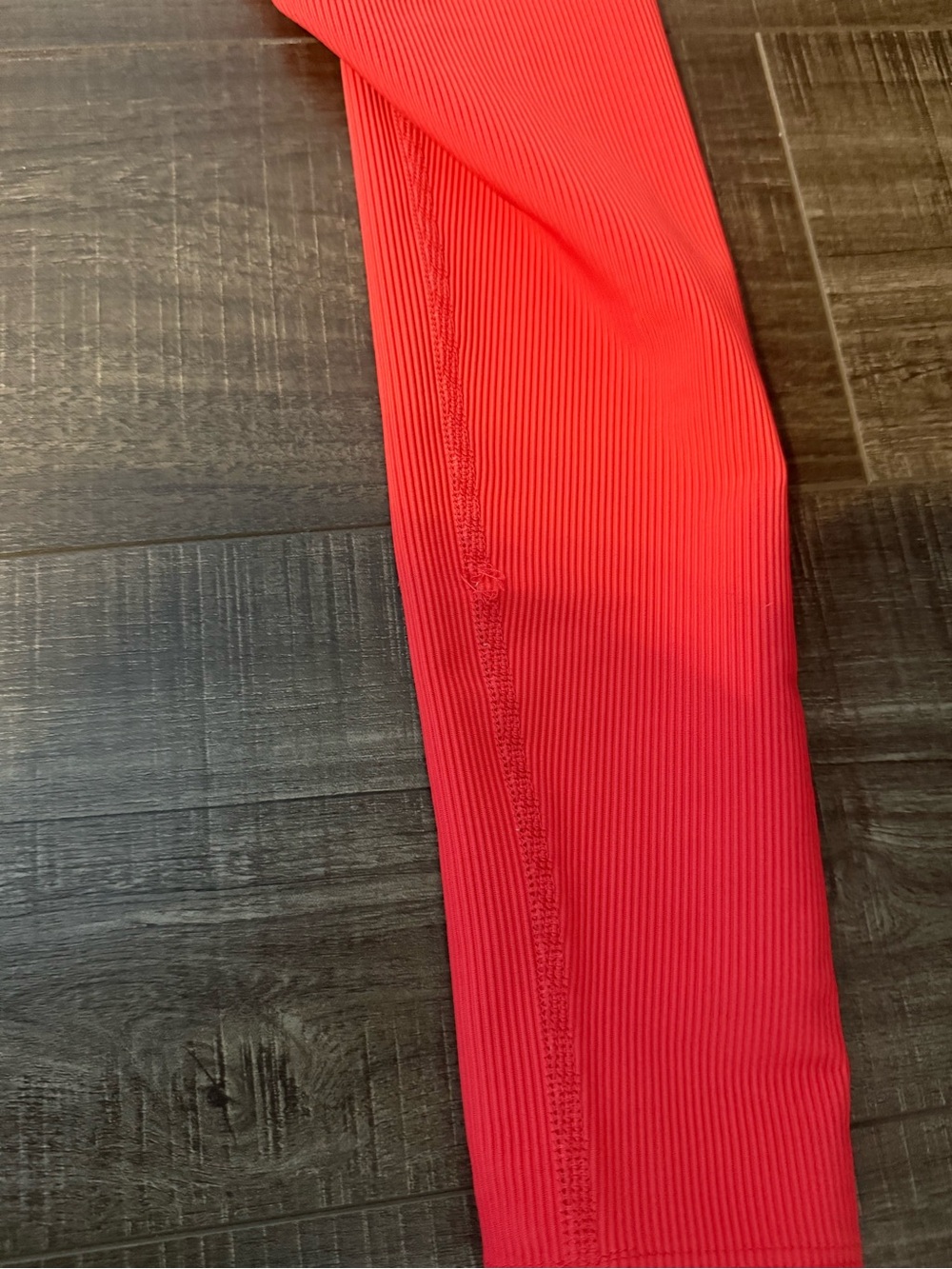 Beach Riot High-Waist Red Ribbed Leggings - Picture 3 of 4